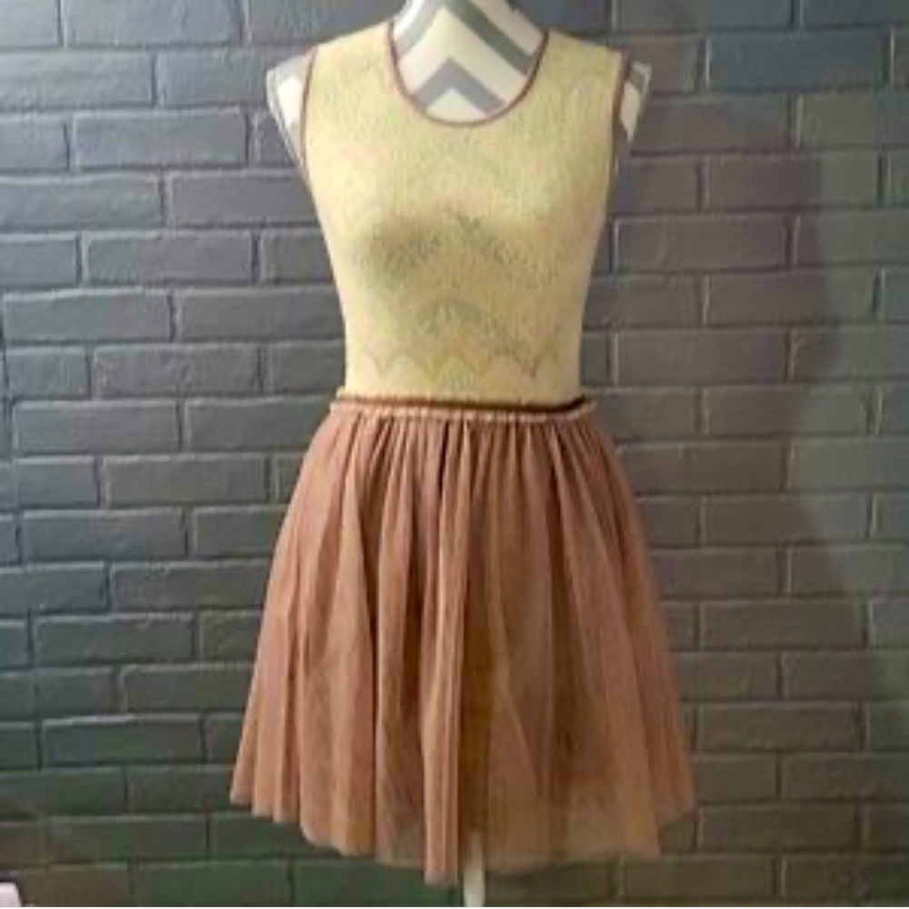 Anthropologie Weston Wear Dulcie Tulle Sleeveless Boho Dress